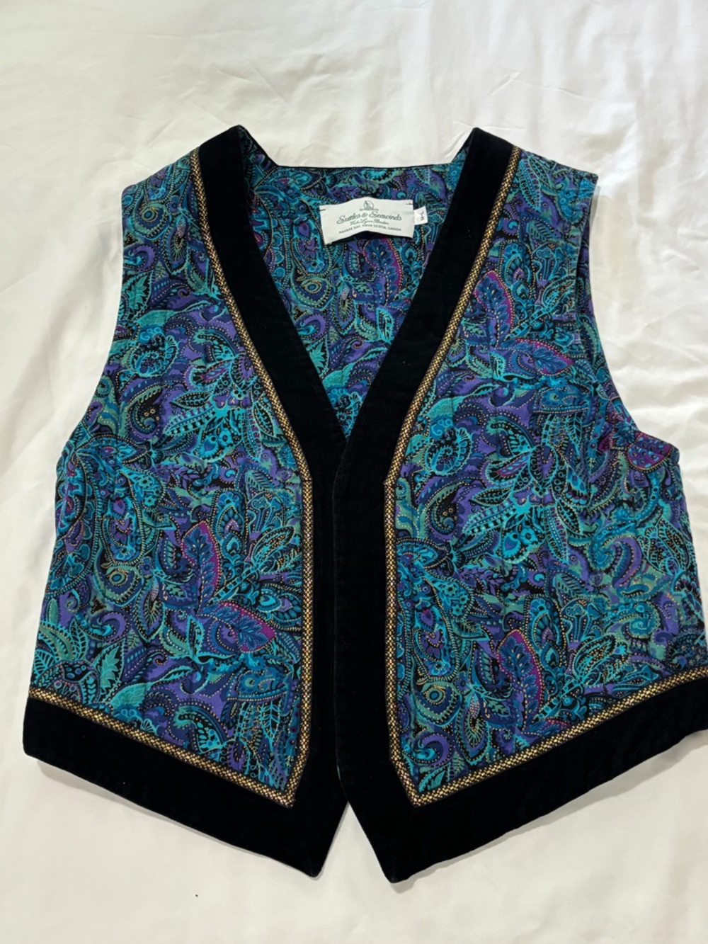 Suttles and Seawinds Paisley Vest